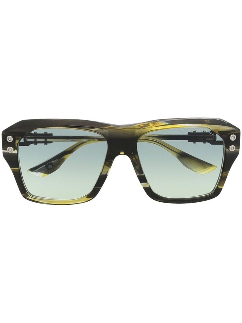 Green Grand-apx Square Sunglasses