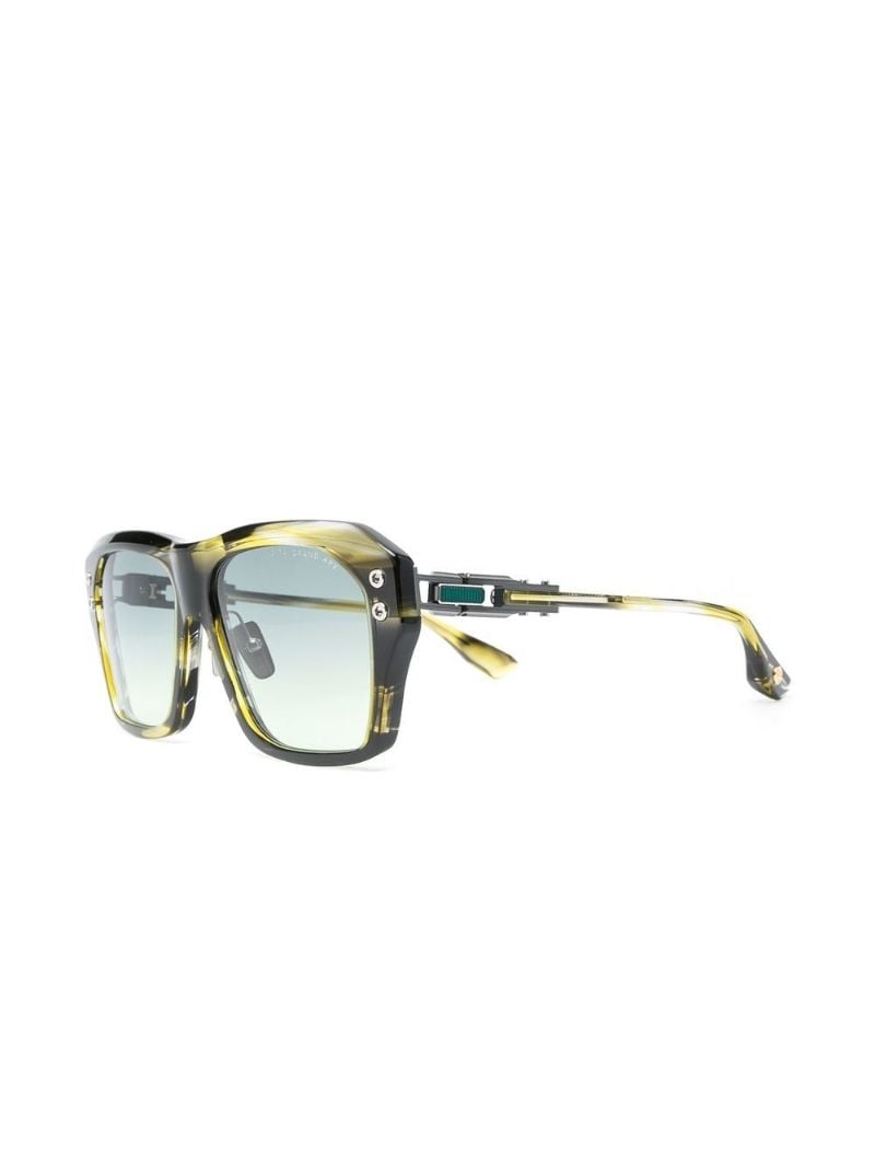 Green Grand-apx Square Sunglasses
