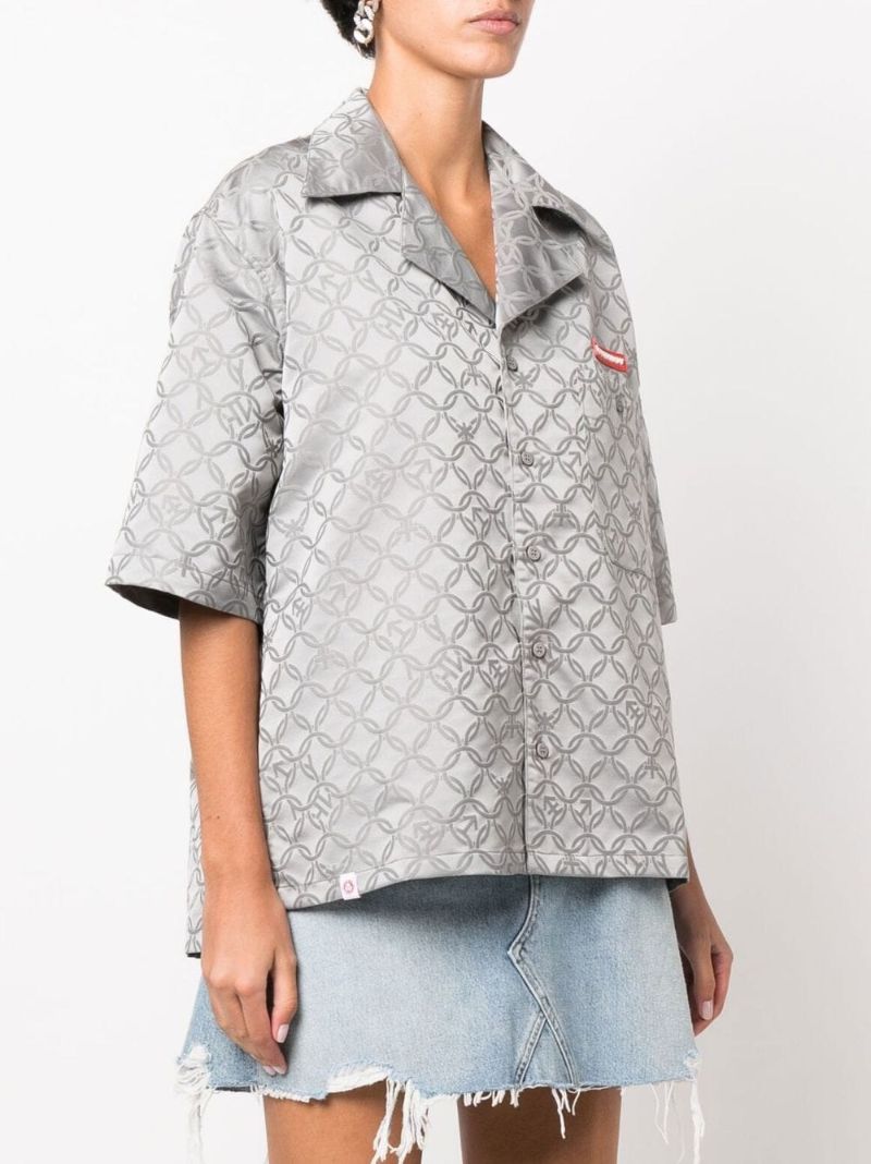 Grey Hawaiian Jacquard Shirt
