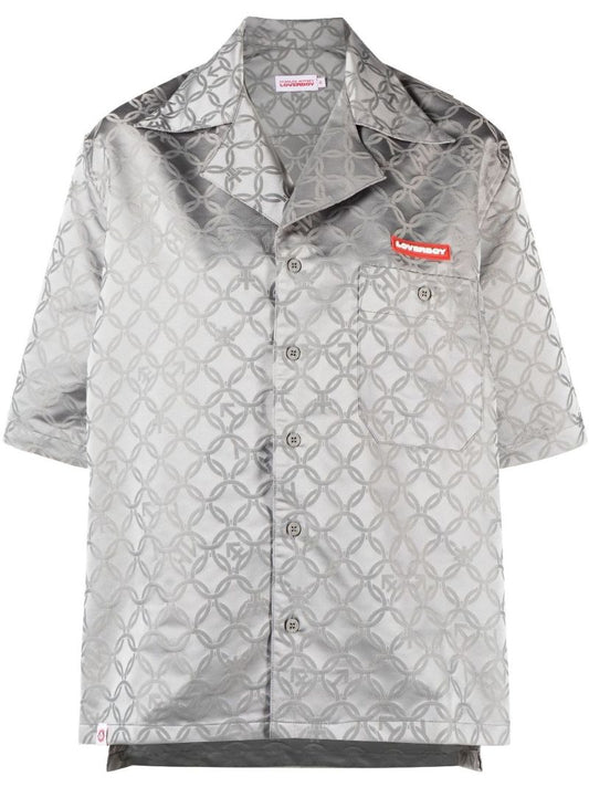 Grey Hawaiian Jacquard Shirt