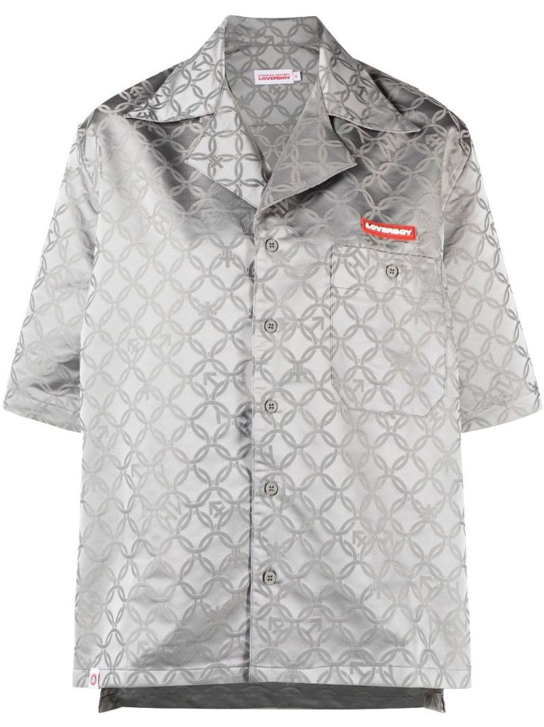 Grey Hawaiian Jacquard Shirt