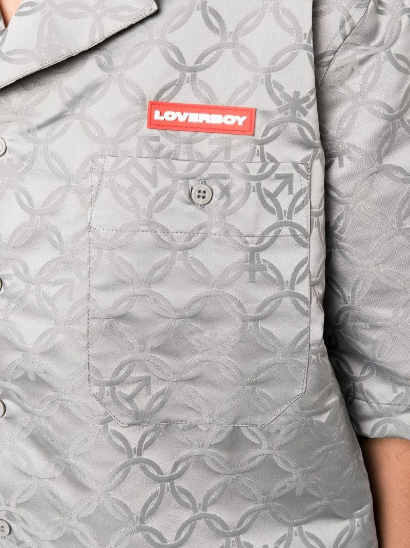 Grey Hawaiian Jacquard Shirt