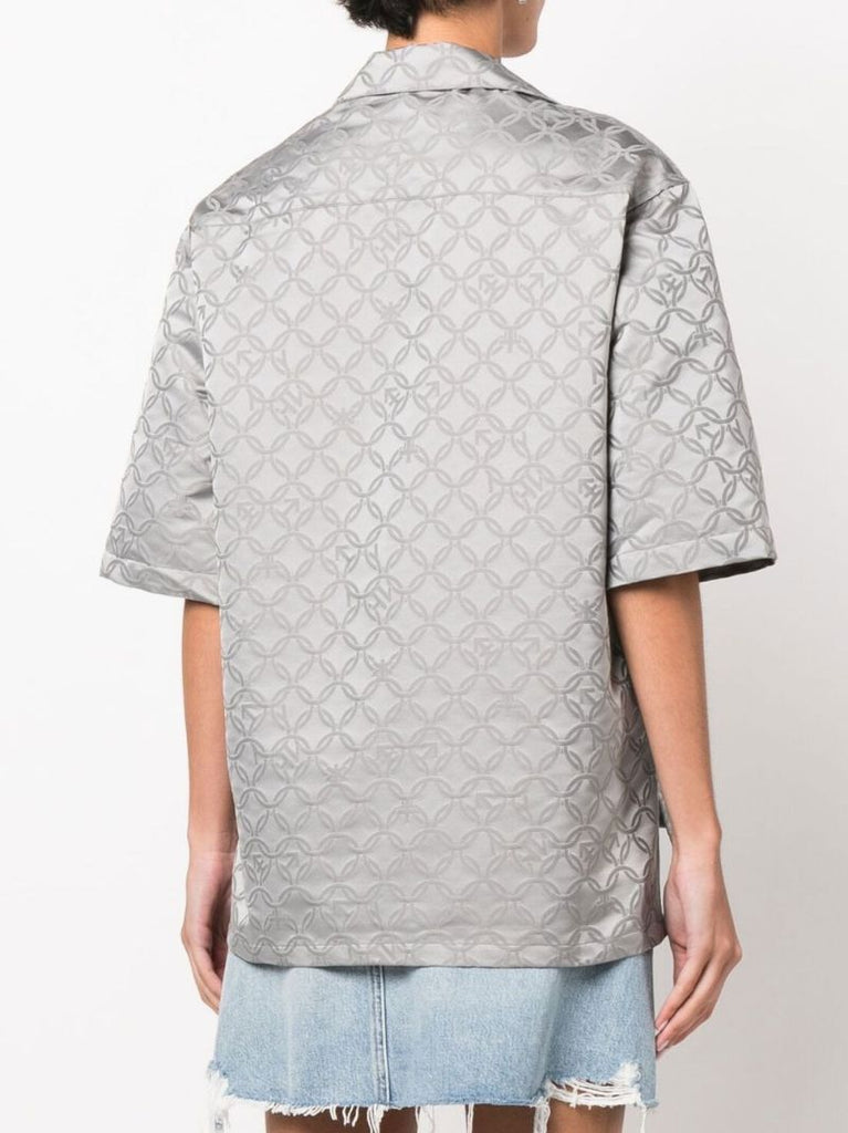 Grey Hawaiian Jacquard Shirt