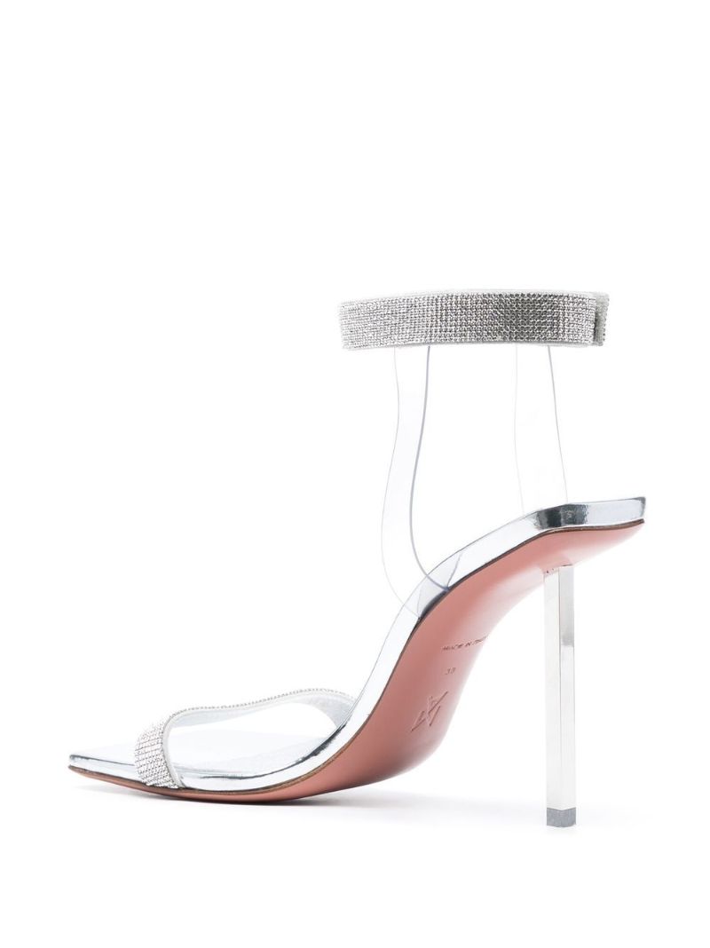 Silver Rih 95 Crystal Sandals