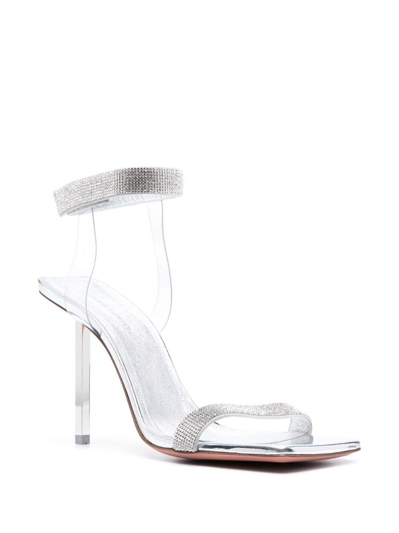Silver Rih 95 Crystal Sandals