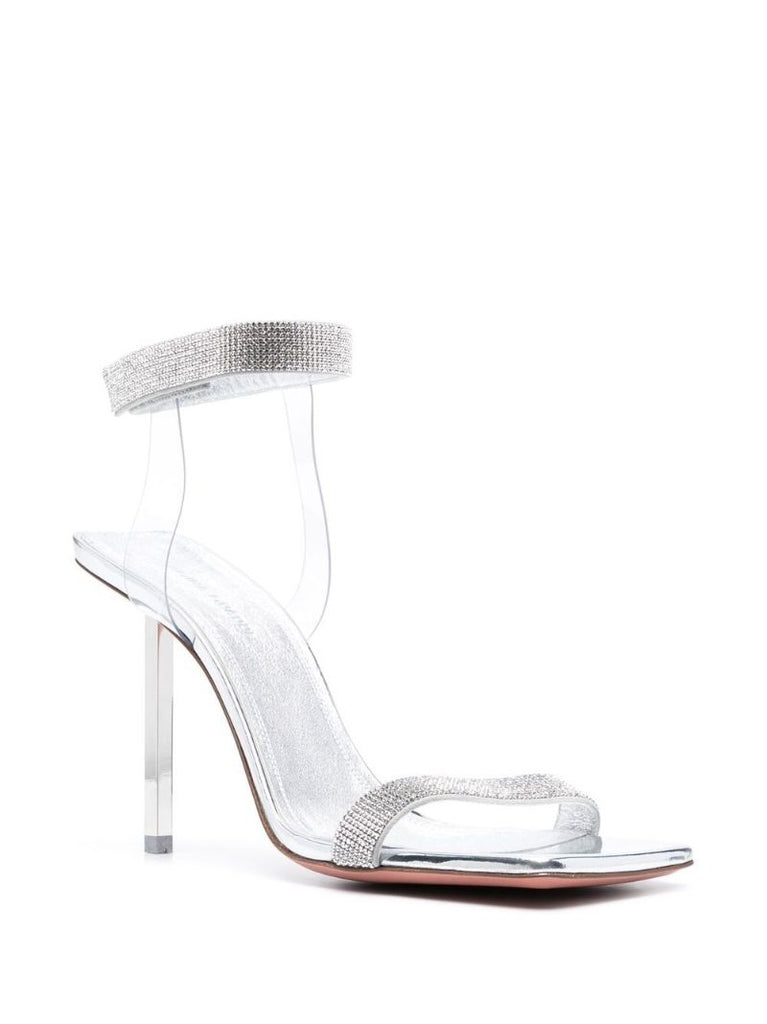 Silver Rih 95 Crystal Sandals