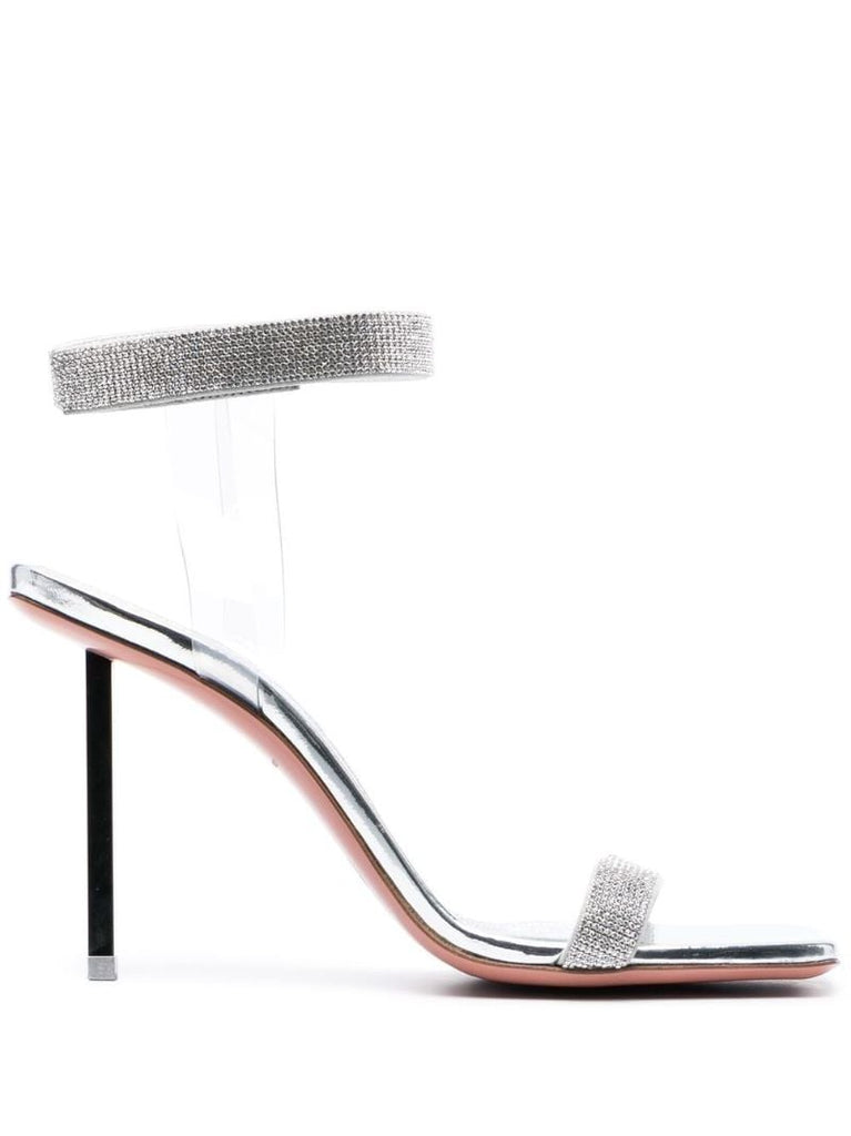 Silver Rih 95 Crystal Sandals
