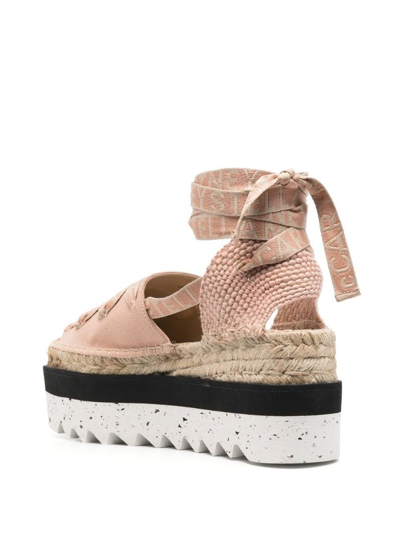 Pink Gaia 85 Platform Espadrilles