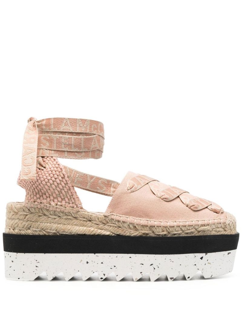Pink Gaia 85 Platform Espadrilles
