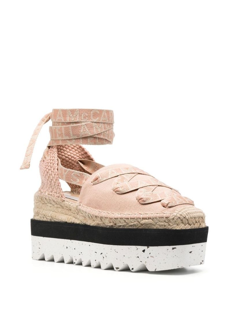 Pink Gaia 85 Platform Espadrilles