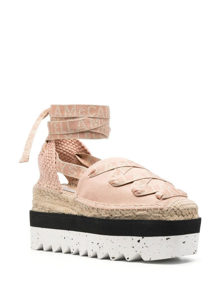 Pink Gaia 85 Platform Espadrilles