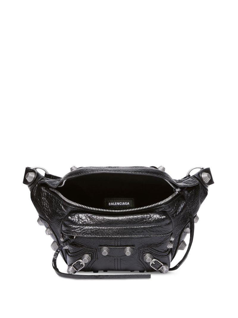 Black Le Cagole Studded Belt Bag