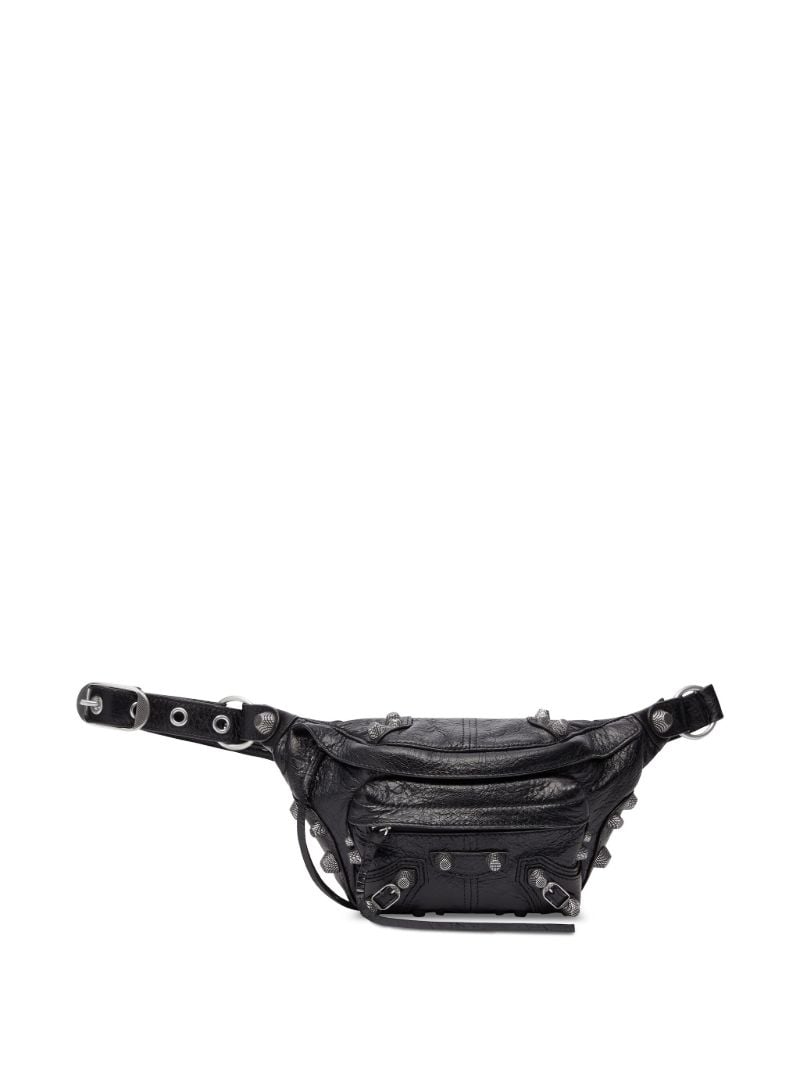 Black Le Cagole Studded Belt Bag