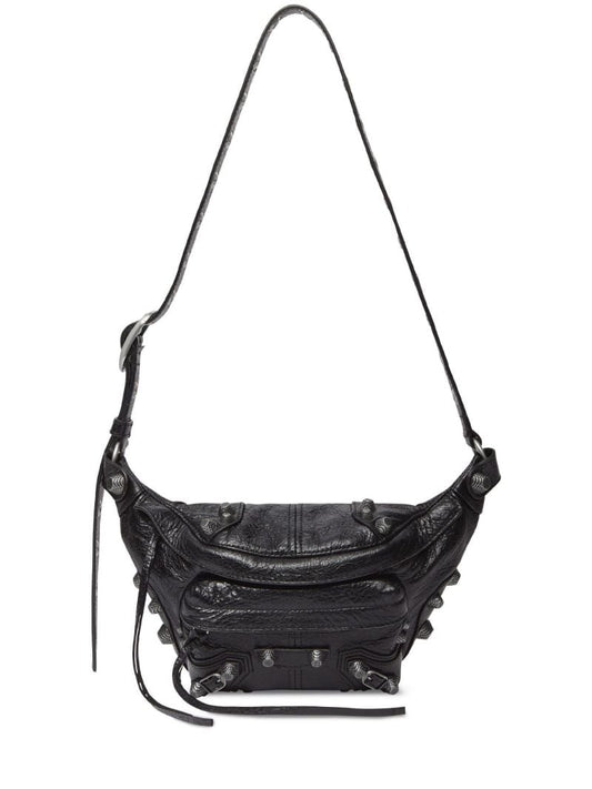 Black Le Cagole Studded Belt Bag