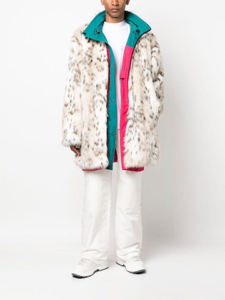 Pink Colourblock Reversible Coat