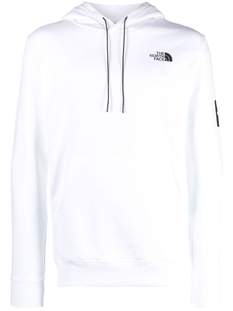 White Never Stop Exploring Cotton Hoodie