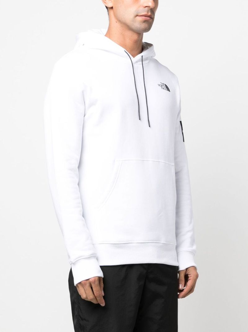 White Never Stop Exploring Cotton Hoodie
