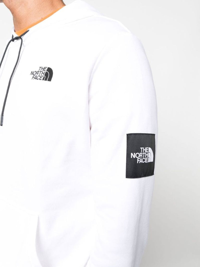 White Never Stop Exploring Cotton Hoodie