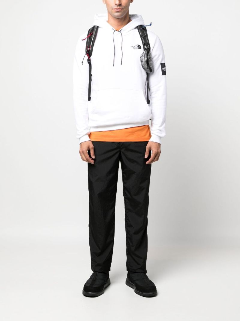 White Never Stop Exploring Cotton Hoodie