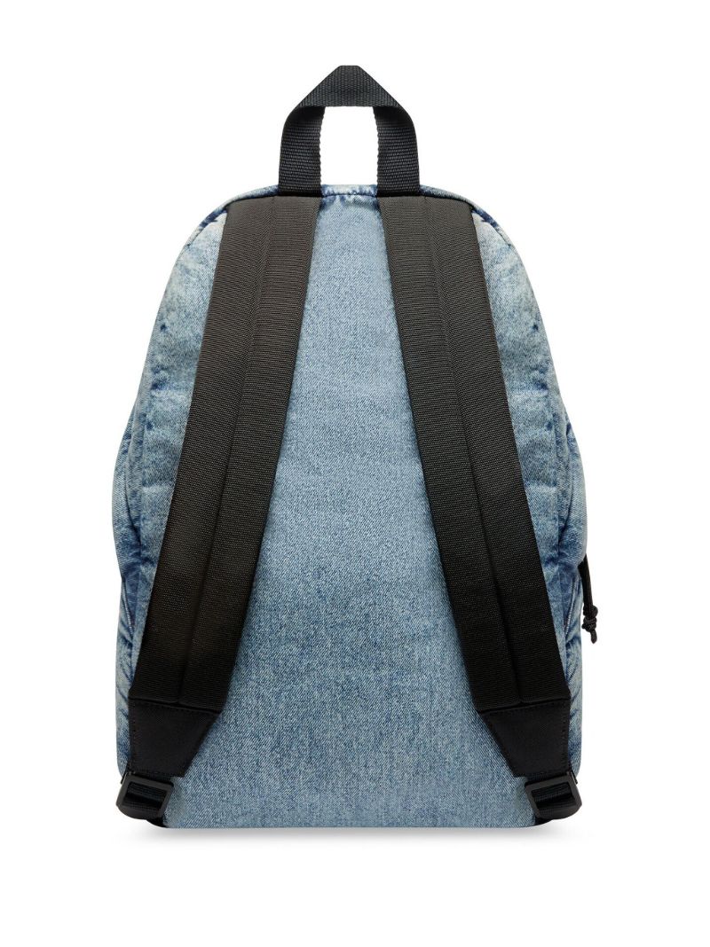 Blue Washed Denim Backpack