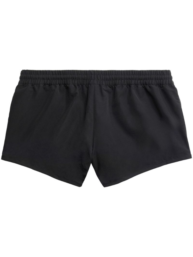 Black Elasticated Track Shorts