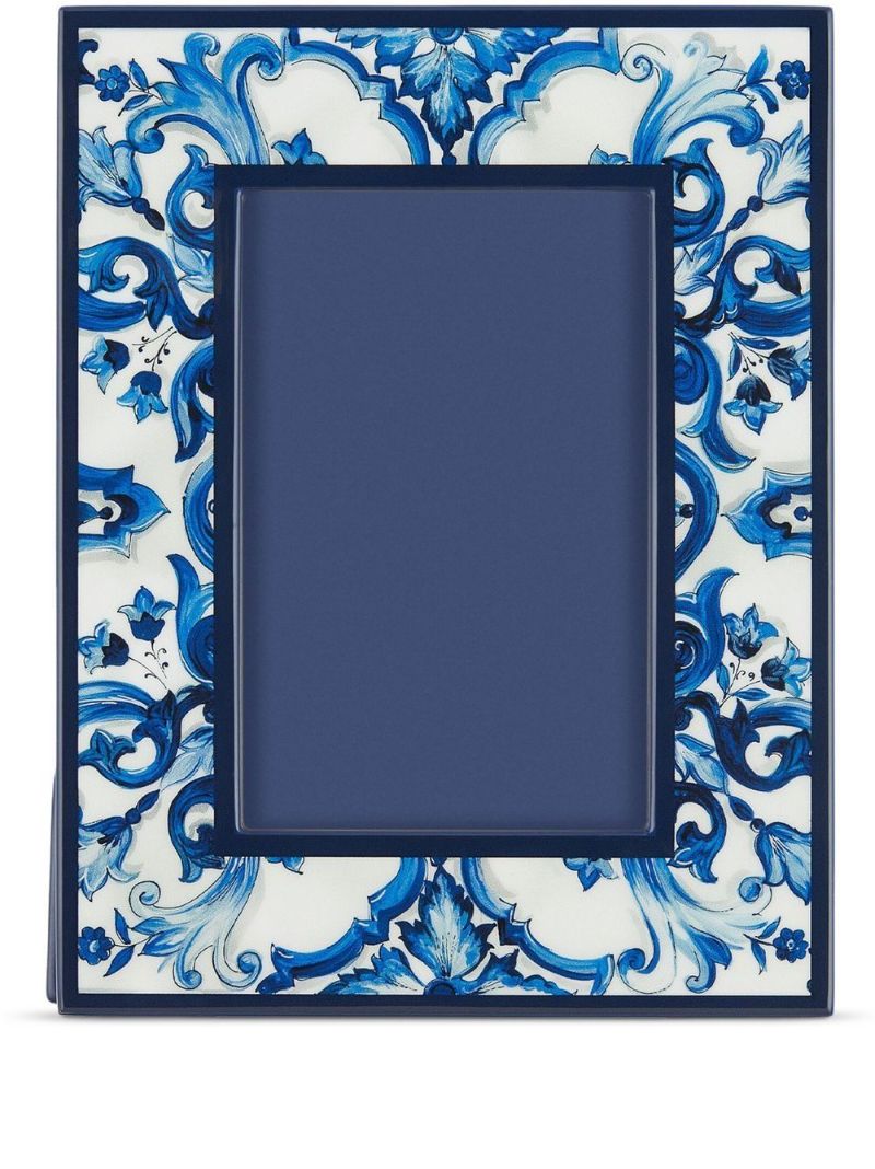 Blu Mediterraneo Lacquered Wood Frame