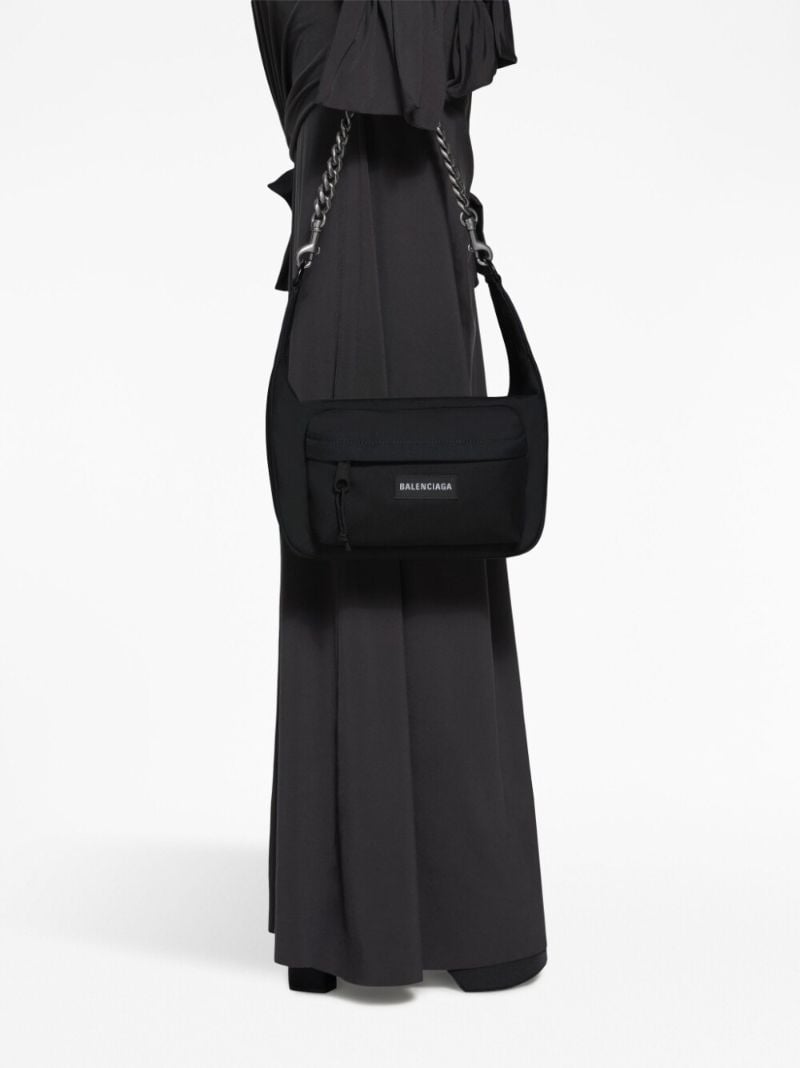 Black Medium Raver Shoulder Bag
