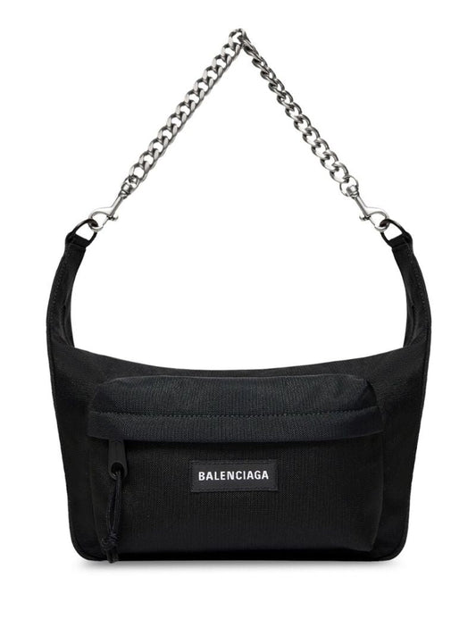 Black Medium Raver Shoulder Bag