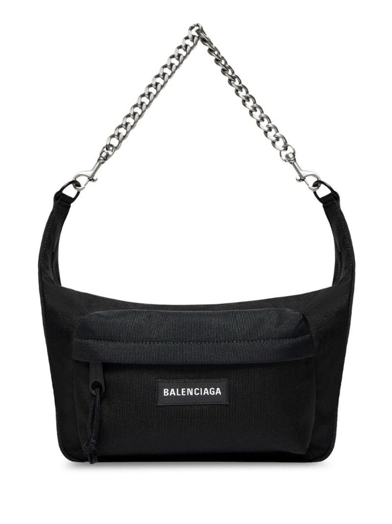 Black Medium Raver Shoulder Bag