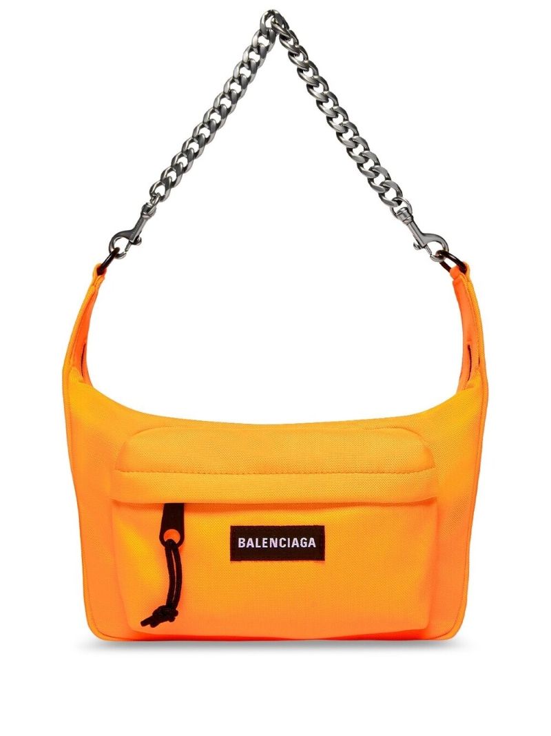 Orange Raver Logo Patch Shoulder Bag