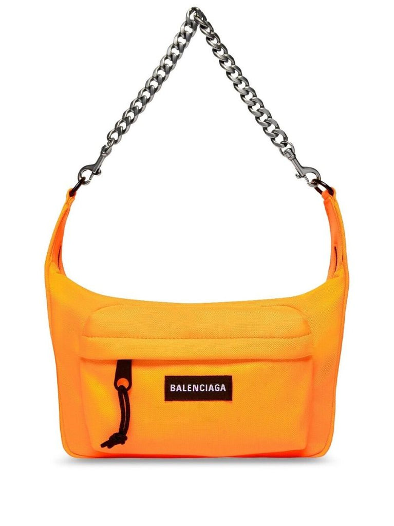 Orange Raver Logo Patch Shoulder Bag