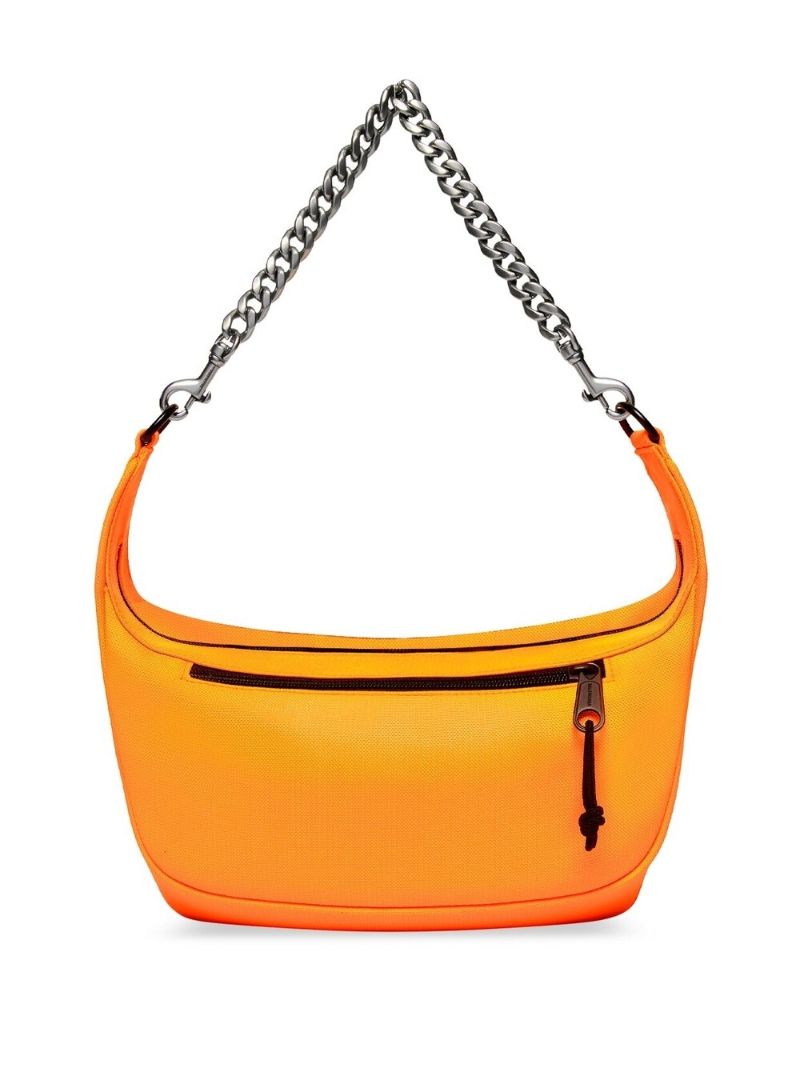 Orange Raver Logo Patch Shoulder Bag