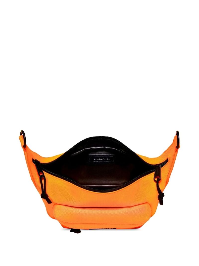 Orange Raver Logo Patch Shoulder Bag
