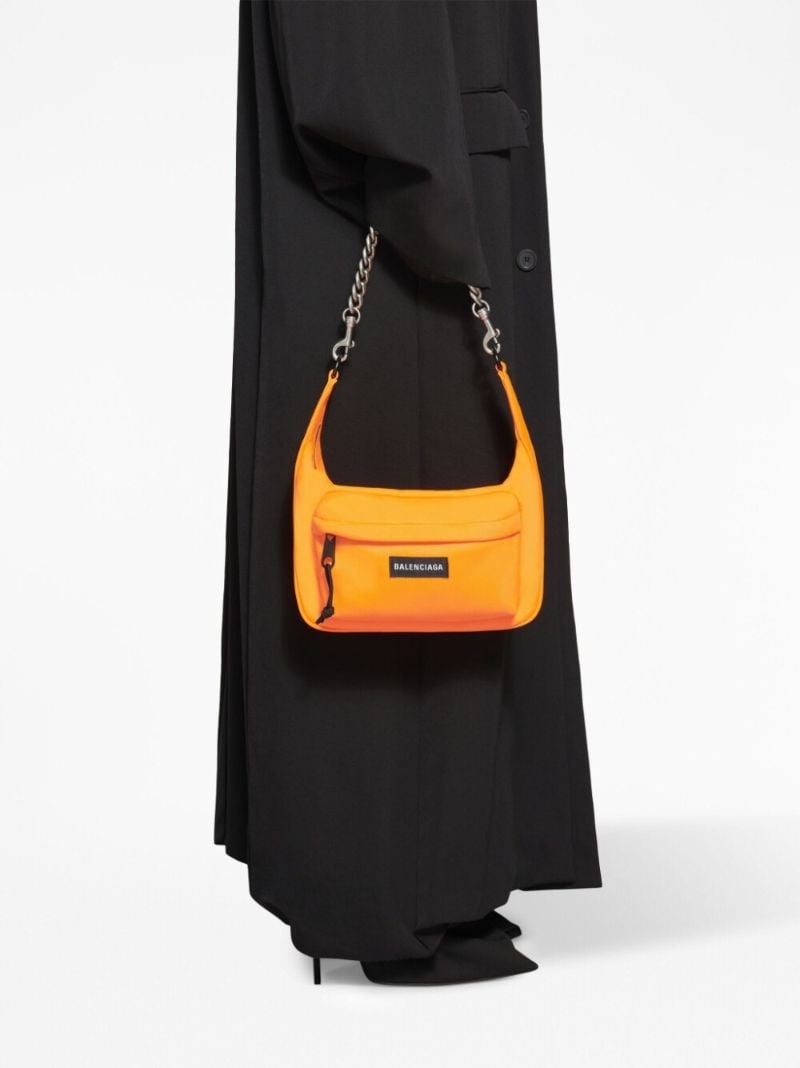 Orange Raver Logo Patch Shoulder Bag