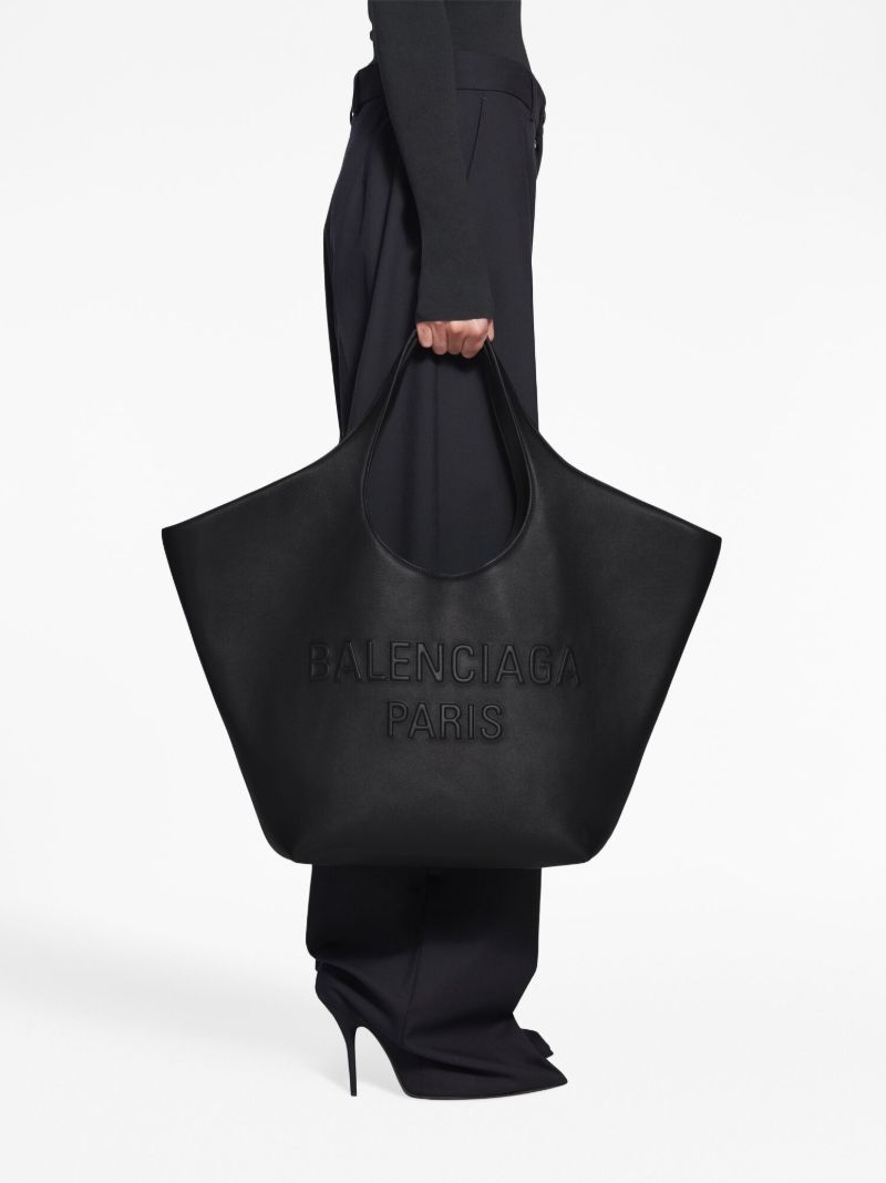 Black Mary-kate Leather Tote Bag