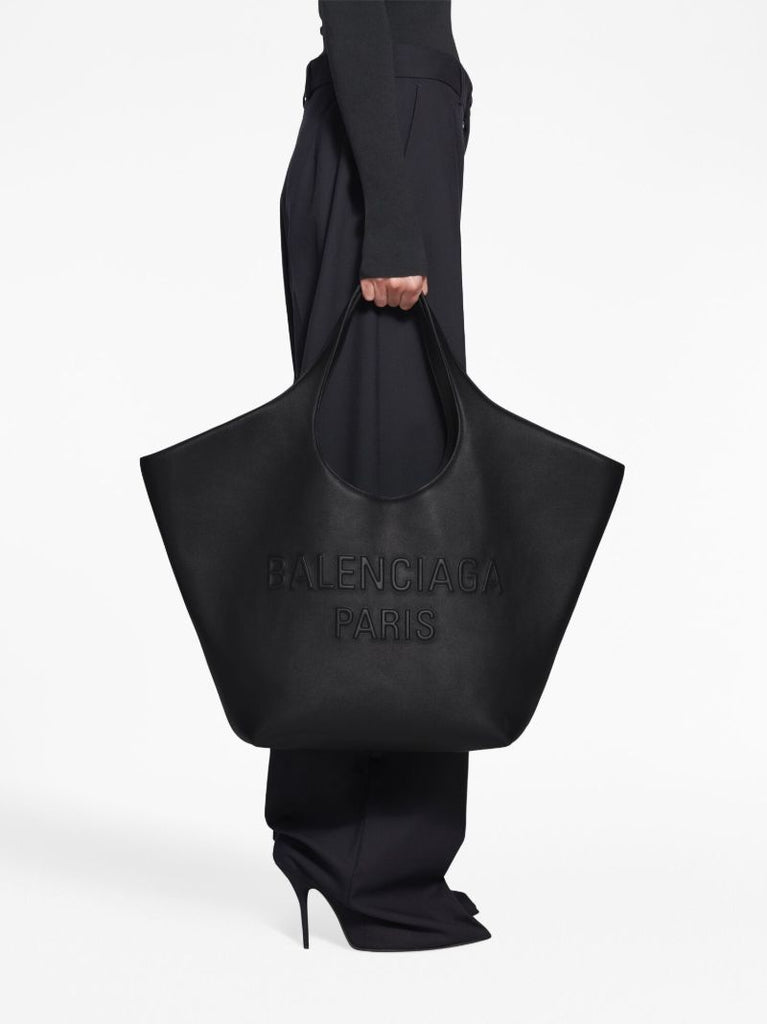 Black Mary-kate Leather Tote Bag