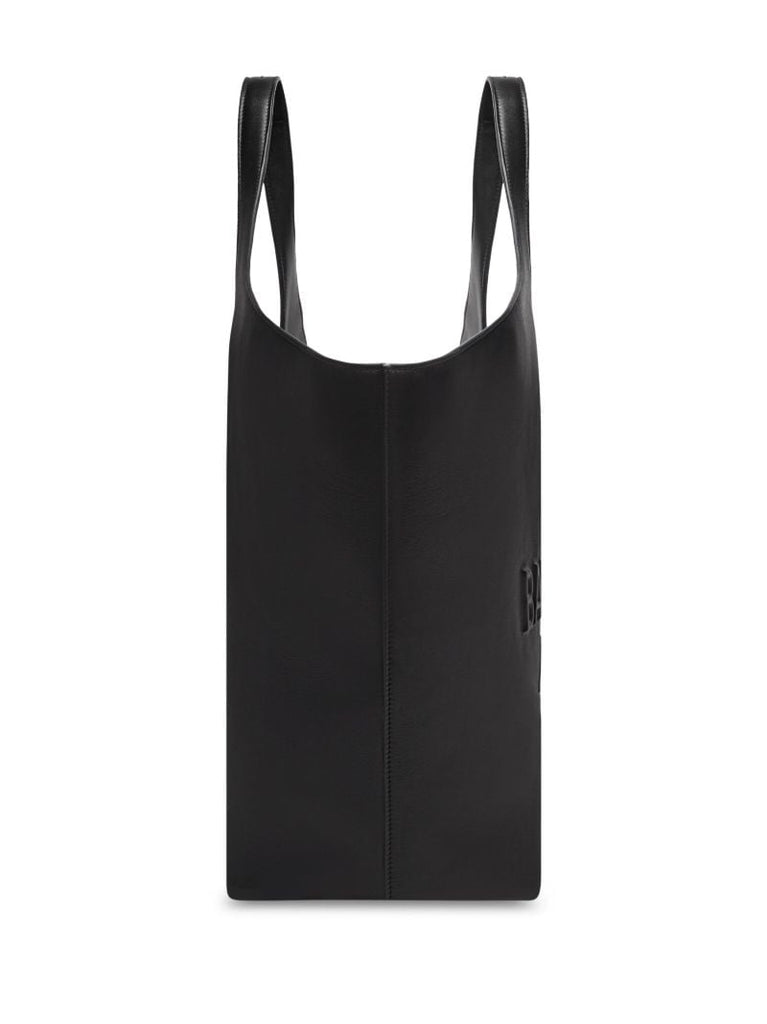 Black Mary-kate Leather Tote Bag
