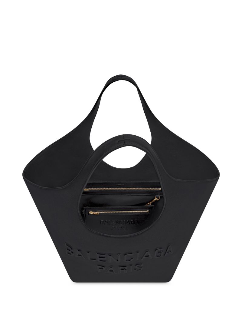 Black Mary-kate Leather Tote Bag