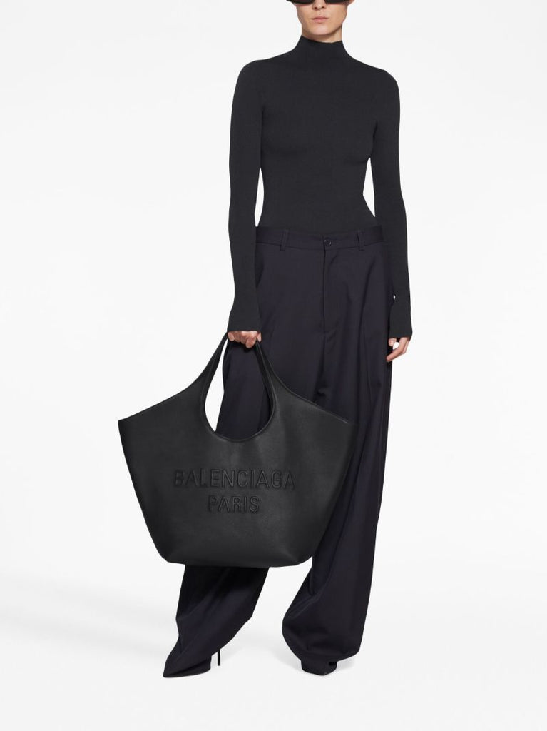 Black Mary-kate Leather Tote Bag