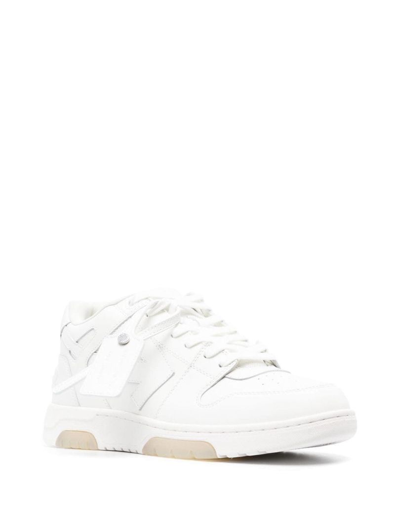 White Out of Office Leather Sneakers