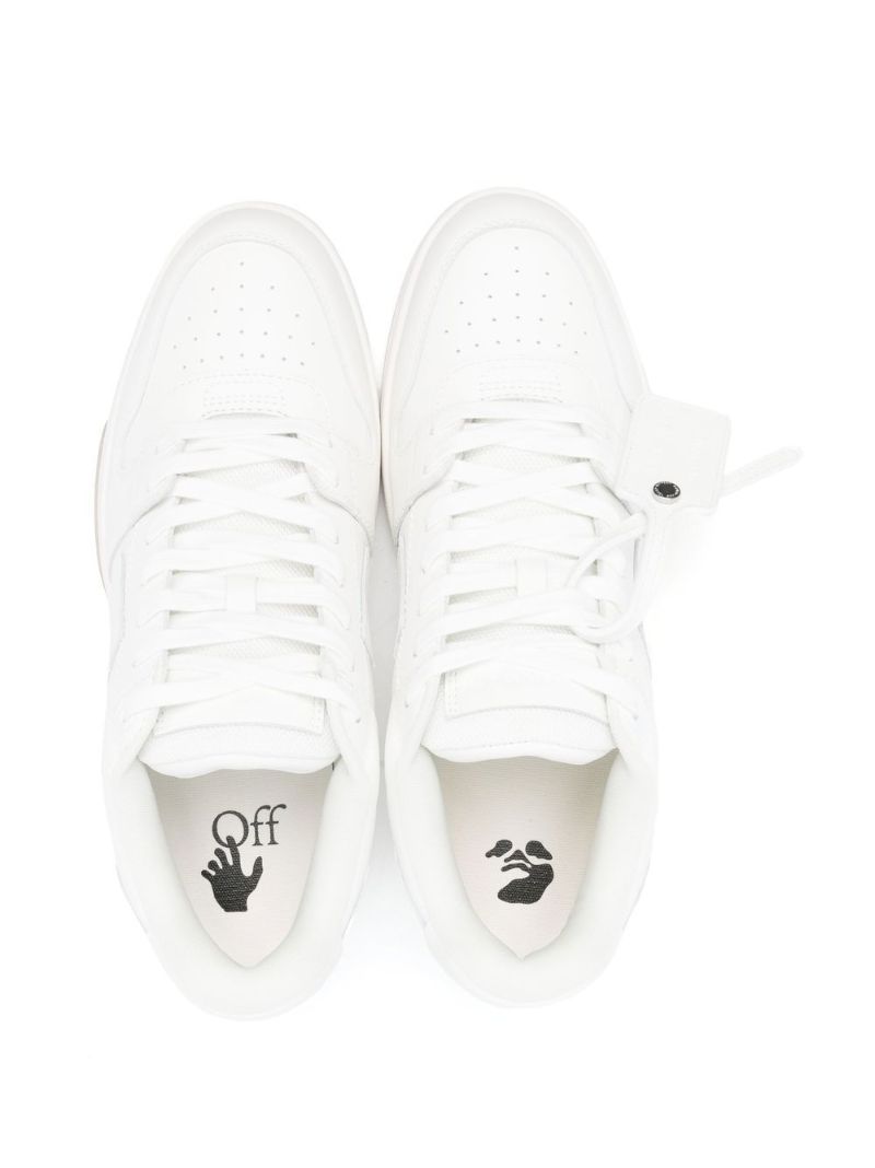 White Out of Office Leather Sneakers