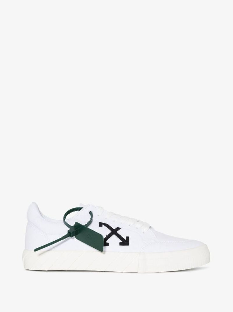 White Low Vulcanised Canvas Sneakers