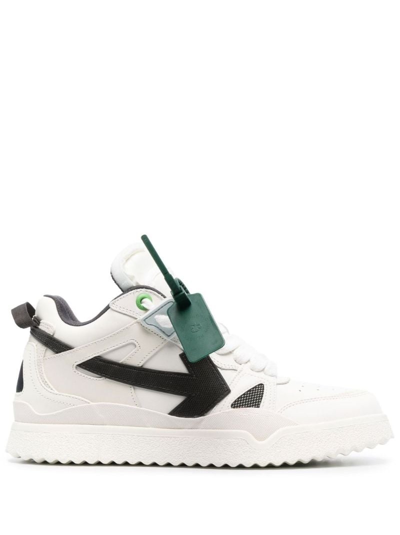 White Sponge Mid-top Sneakers