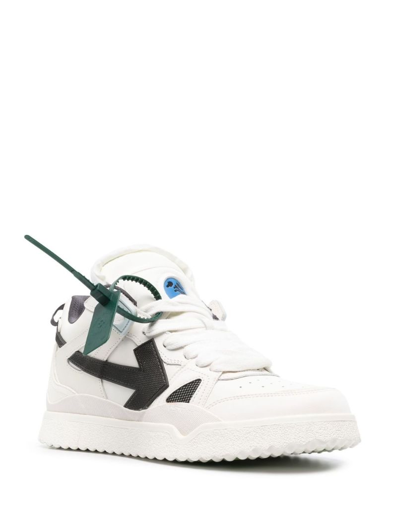 White Sponge Mid-top Sneakers