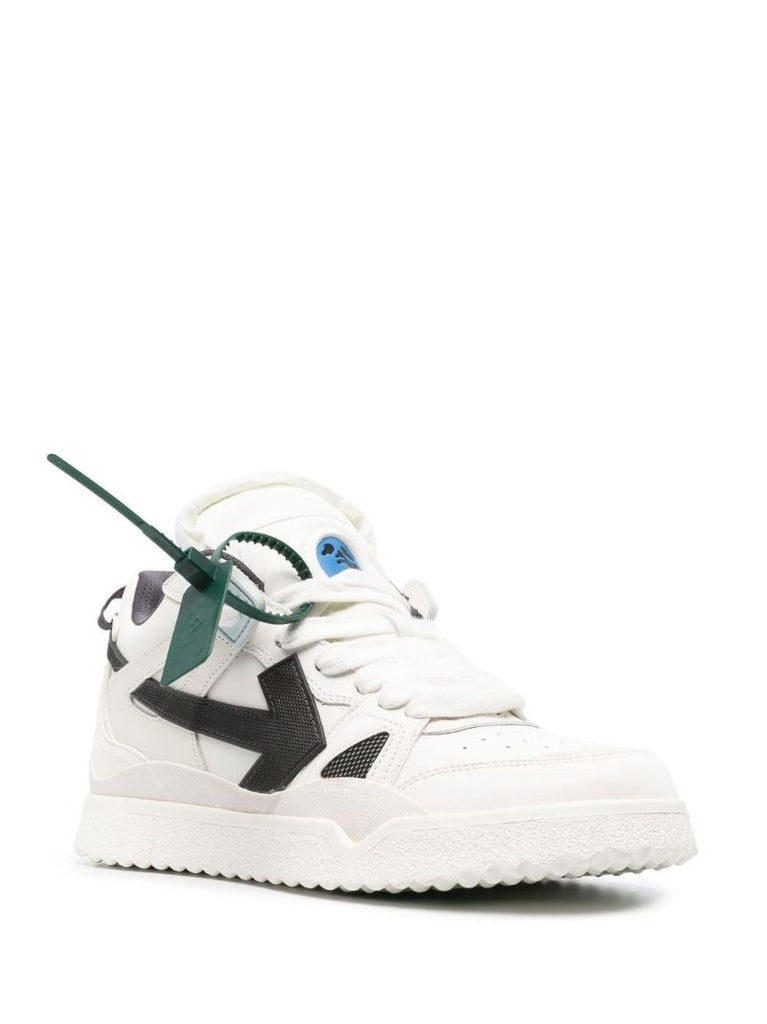 White Sponge Mid-top Sneakers