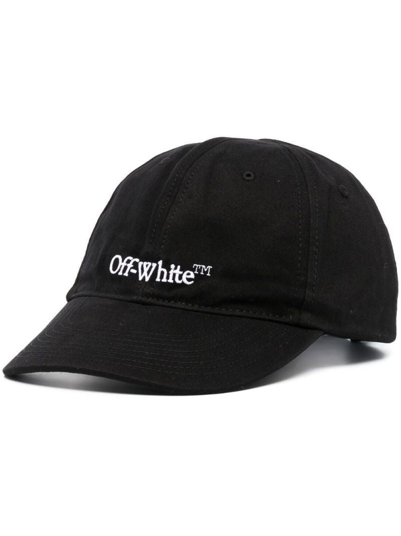 Black Logo Embroidered Baseball Cap