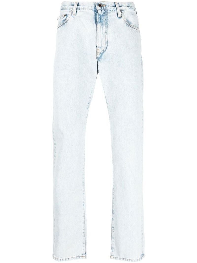 Blue Arrows Cotton Straight Jeans