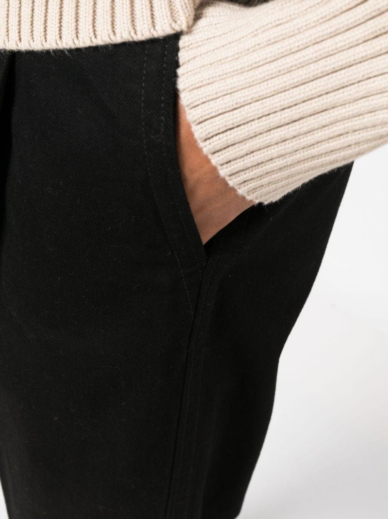 Black Straight-leg Jeans