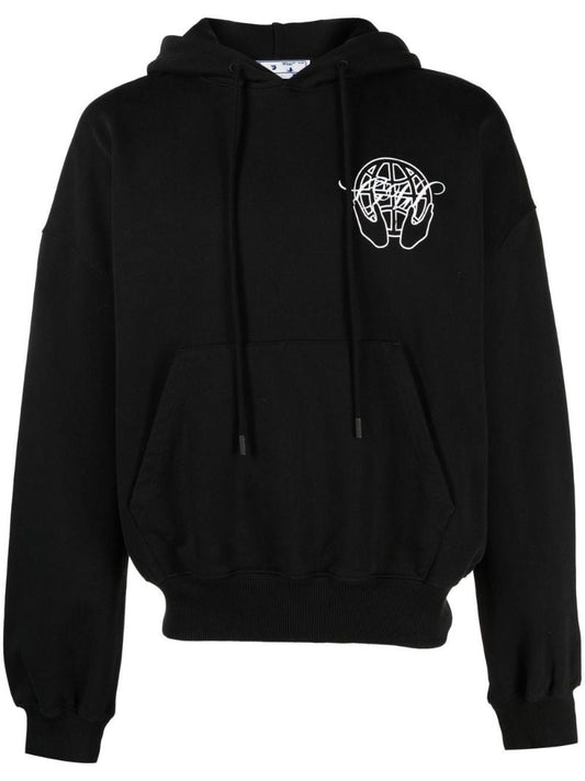Black Arrows Print Hoodie