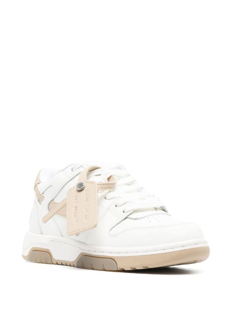White Out of Office Leather Sneakers